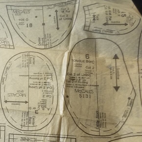 vtg McCall's Cozy Toes baby booty making guide - Picture 9 of 9